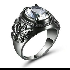10K Black Gold filled jewelry Wedding ring